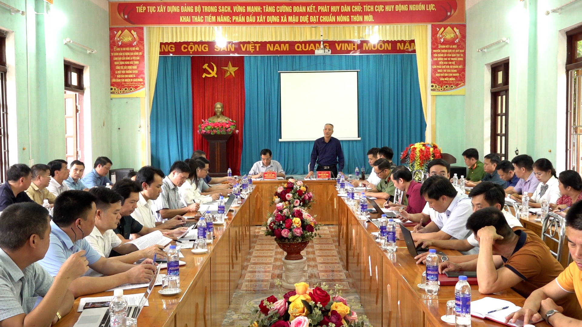 Tổ công tác Văn phòng điều phối nông thôn mới tỉnh Hà Giang làm việc tại huyện Yên Minh