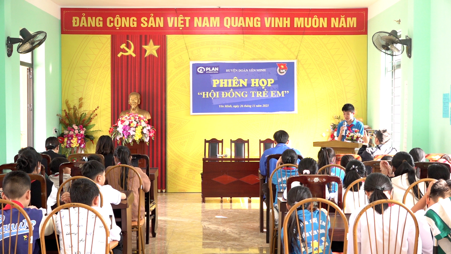 Hội đồng trẻ em huyện Yên Minh tổ chức phiên họp năm 2023