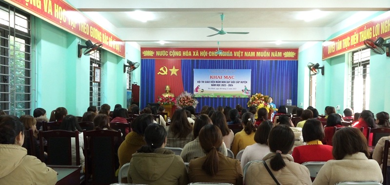 Yên Minh: Khai mạc hội thi giáo viên Mầm non dạy giỏi cấp huyện năm học 2023-2024