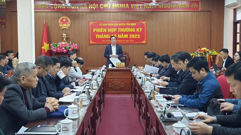 Yên Minh họp phiên thường kỳ tháng 12 năm 2023