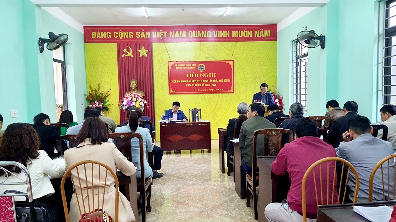 Hội nghị BCH Hội Nông dân huyện Yên Minh lần thứ 3 (mở rộng) khóa XI, nhiệm kỳ 2023-2028