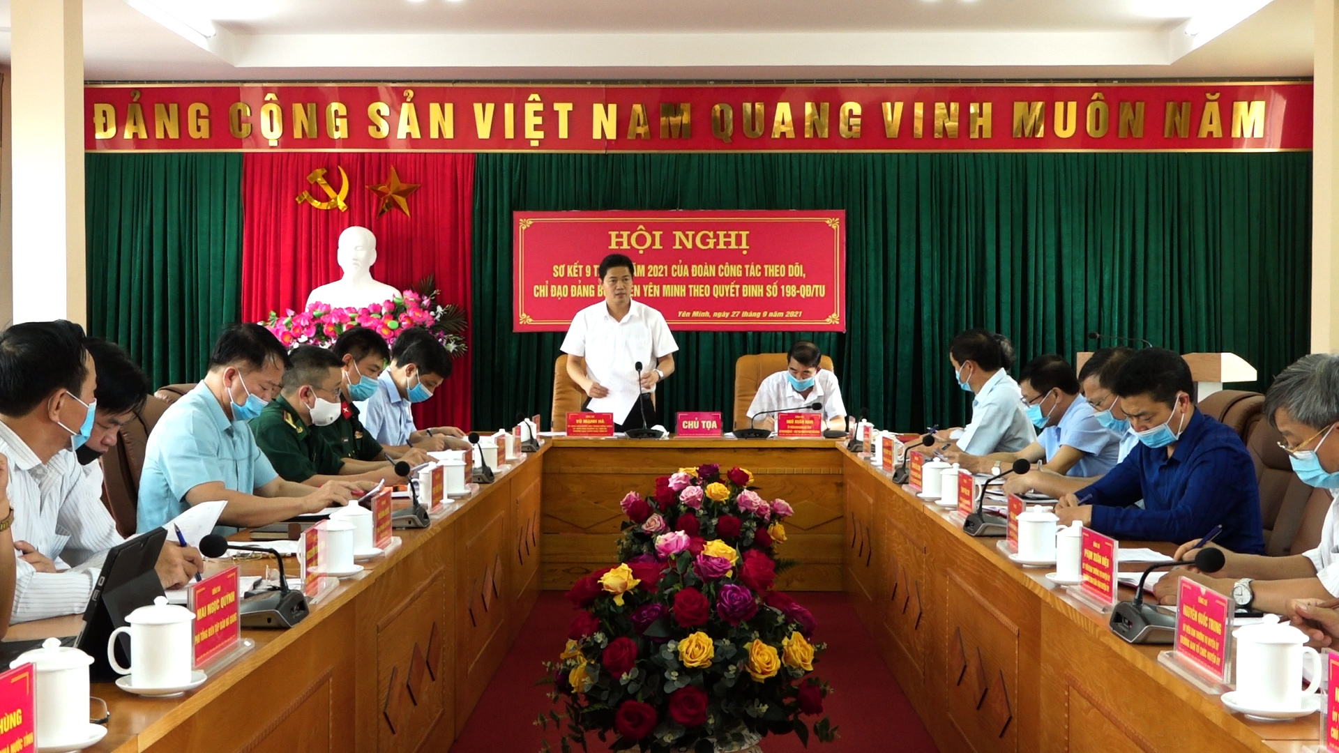 Đoàn công tác 198 của BTV Tỉnh ủy làm việc tại huyện Yên Minh