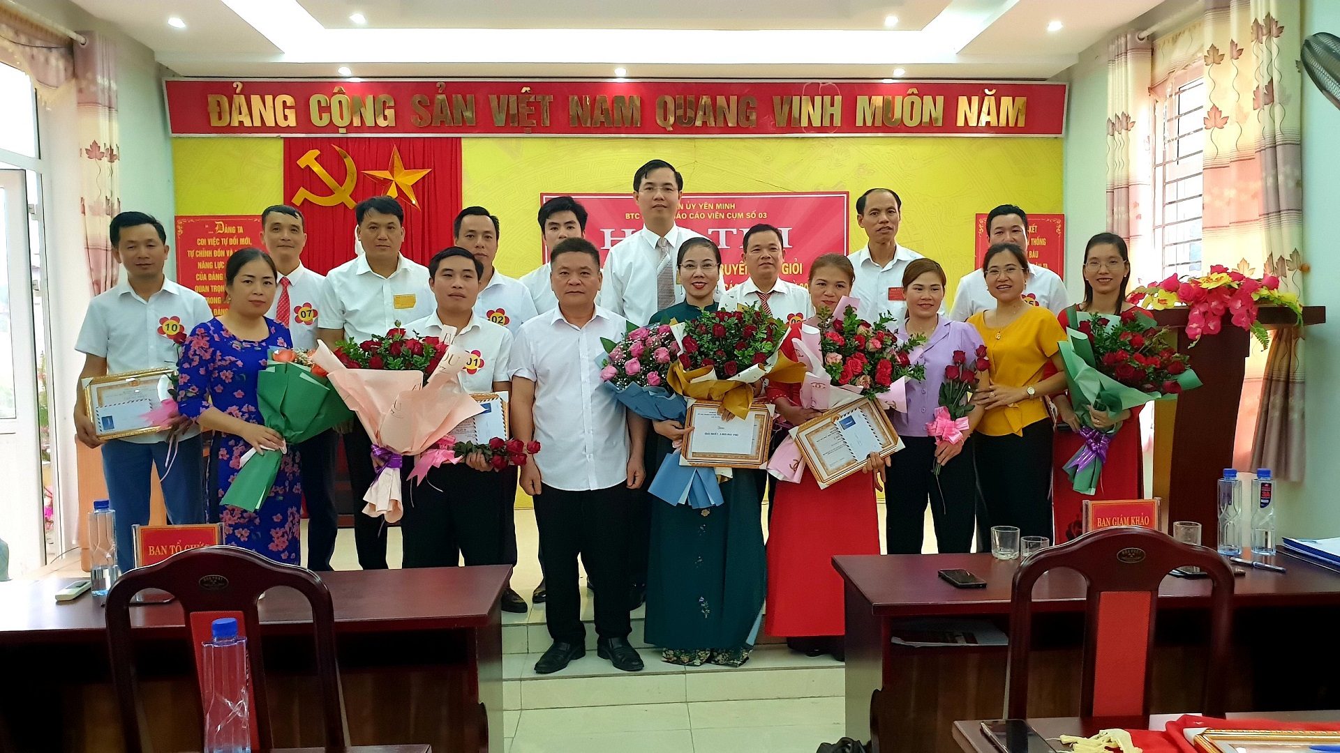 Cụm các khối cơ quan thuộc UBND huyện Yên Minh tổ chức Hội thi báo cáo viên giỏi năm 2021