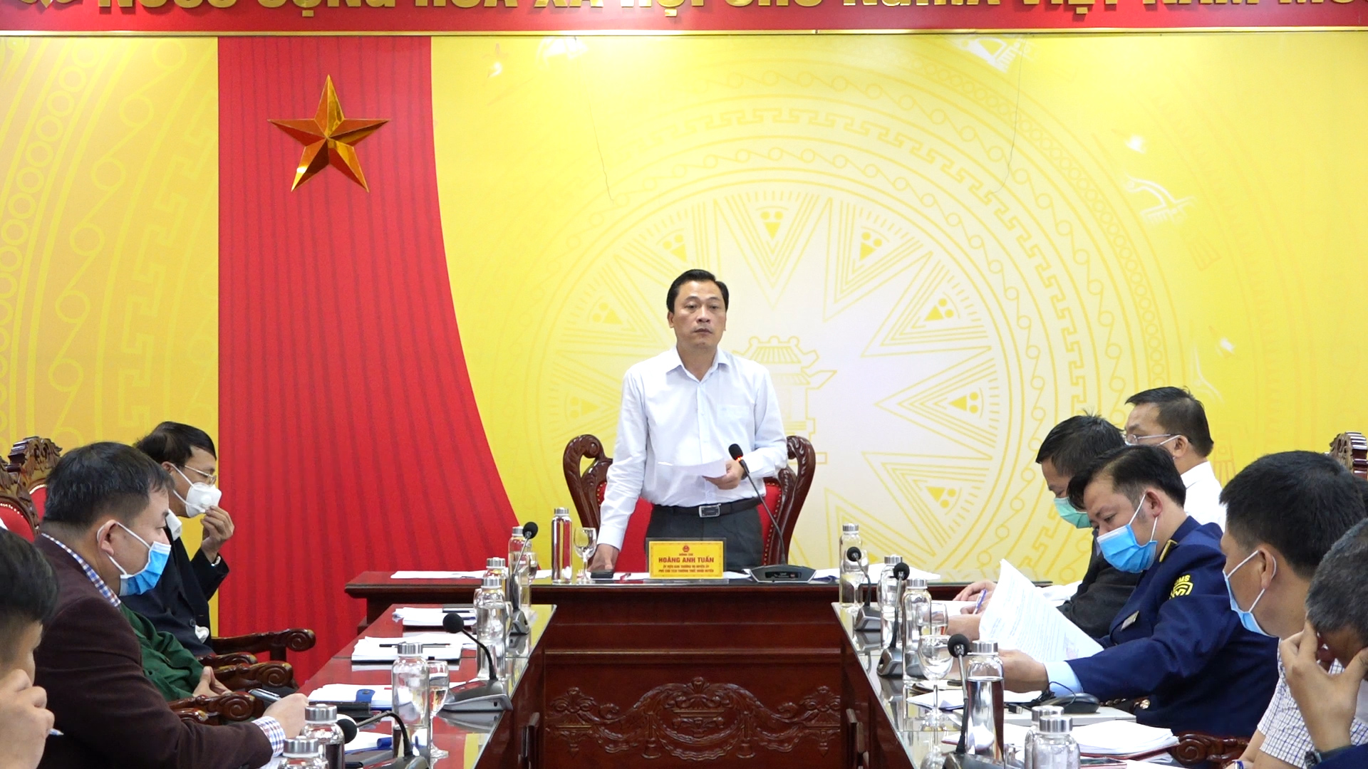 Yên Minh Họp Ban chỉ đạo công tác phòng, chống dịch Covid 19 huyện