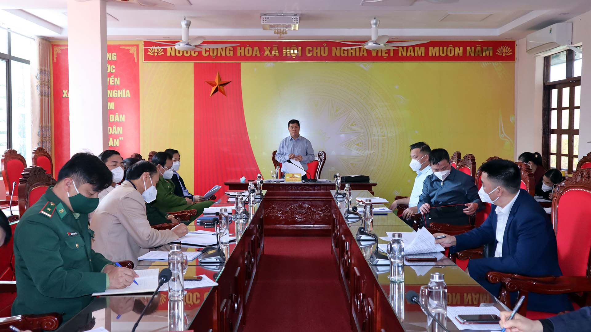 Yên Minh họp BCĐ Phòng chống dịch bệnh Covid-19 của huyện