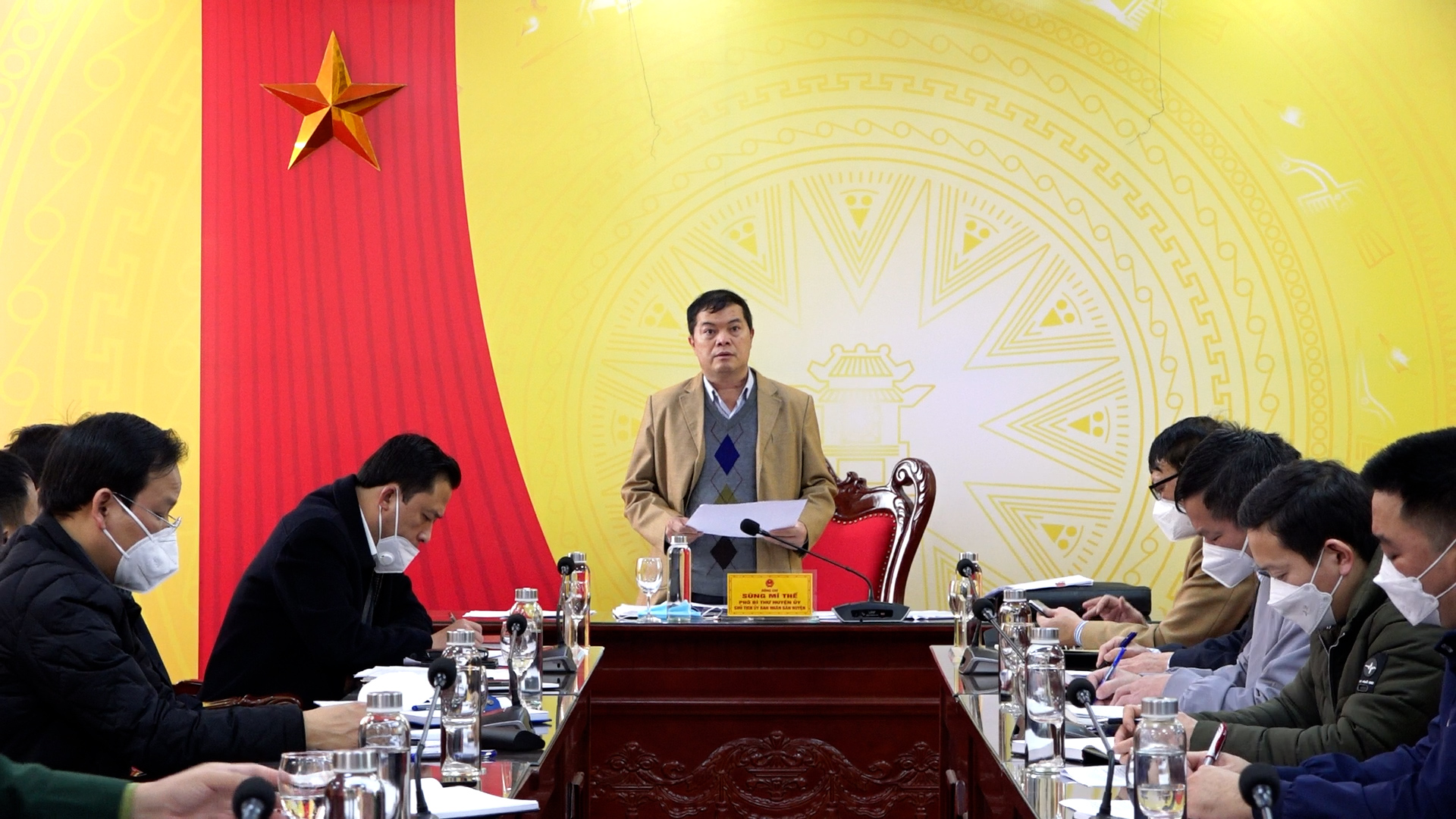 Yên Minh họp BCĐ phòng, chống Covid-19 của huyện