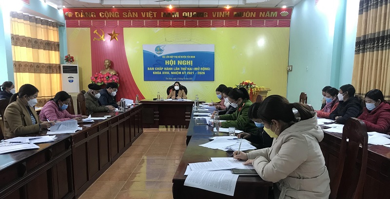 Hội nghị Ban Chấp hành Hội Liên hiệp phụ nữ huyện Yên Minh lần thứ 2 (mở rộng)