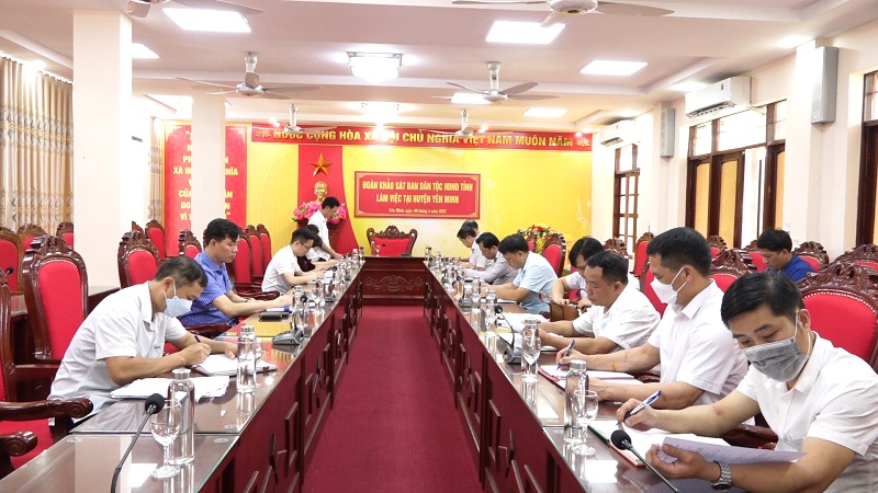 Đoàn Khảo sát Ban dân tộc HĐND tỉnh làm việc tại huyện Yên Minh