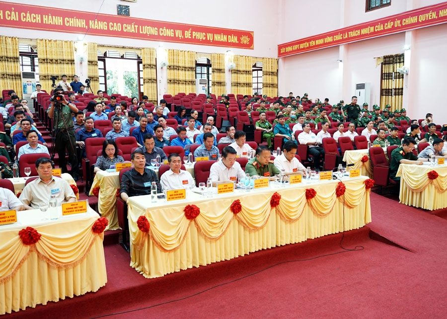 Khai mạc diễn tập khu vực phòng thủ huyện Yên Minh