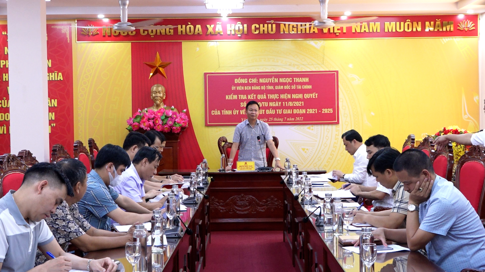 Đoàn công tác Sở Tài chính tỉnh Hà Giang làm việc tại huyện Yên Minh