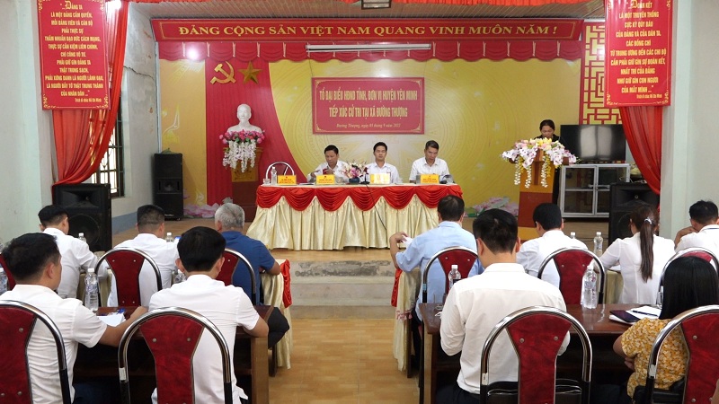 Tổ Đại biểu HĐND tỉnh tiếp xúc cử tri tại xã Đường Thượng