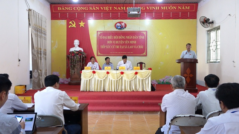 Tổ Đại biểu HĐND tỉnh tiếp xúc cử tri tại xã Lao Và Chải