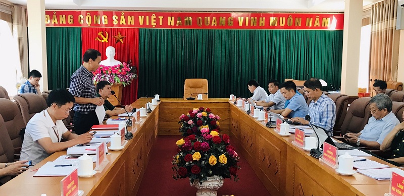 Tổ công tác theo dõi xây dựng Đảng, hệ thống chính trị, quốc phòng, an ninh làm việc tại huyện Yên Minh