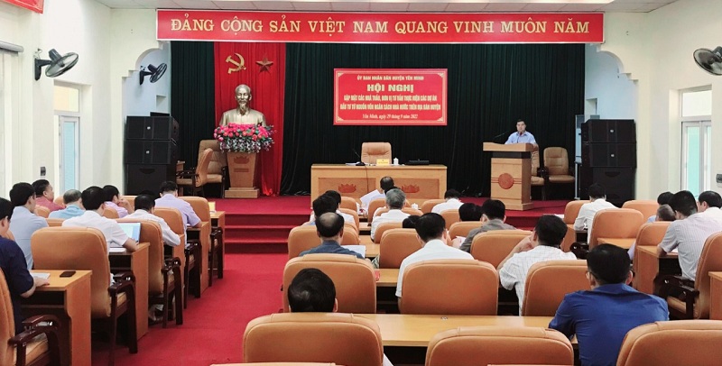 Hội nghị gặp mặt các nhà thầu, đơn vị tư vấn thực hiện các dự án đầu tư từ nguồn vốn ngân sách nhà nước trên địa bàn huyện Yên Minh