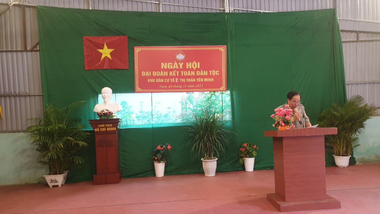 Tổ dân phố 2, thị trấn Yên Minh tổ chức Ngày hội Đại đoàn kết toàn dân tộc