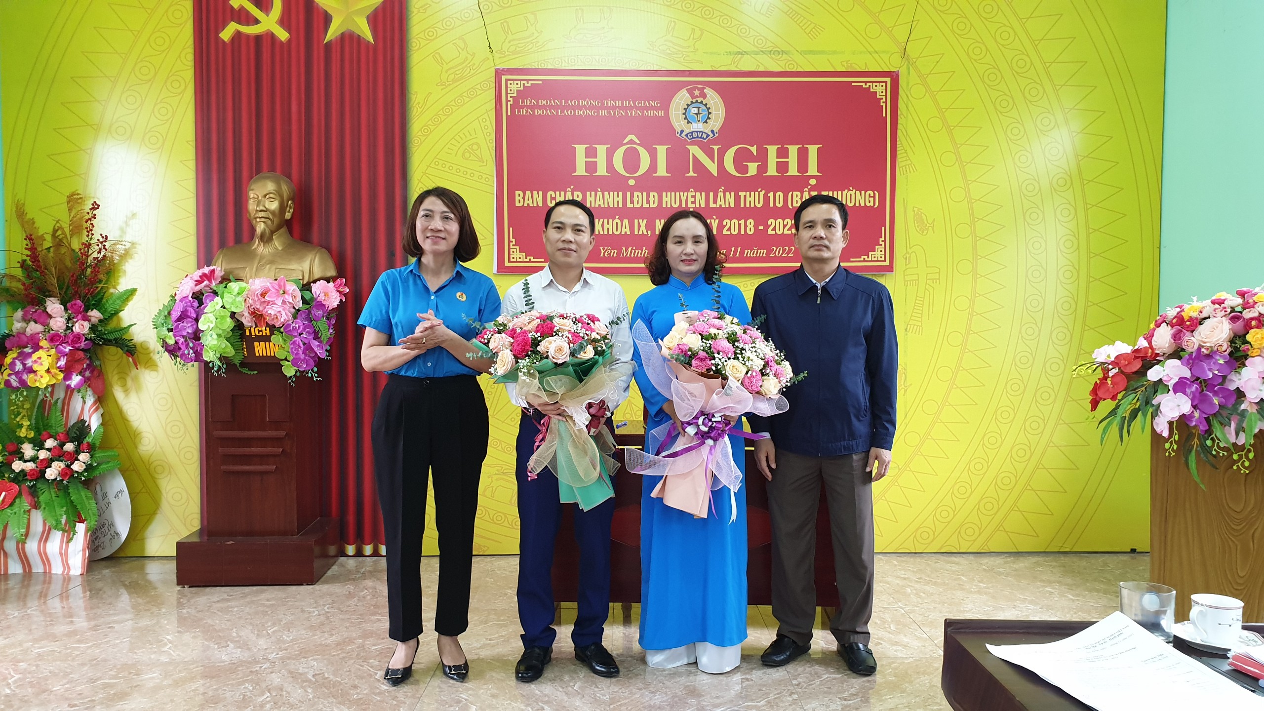 Hội nghị Ban Chấp hành LĐLĐ huyện Yên Minh phiên bất thường