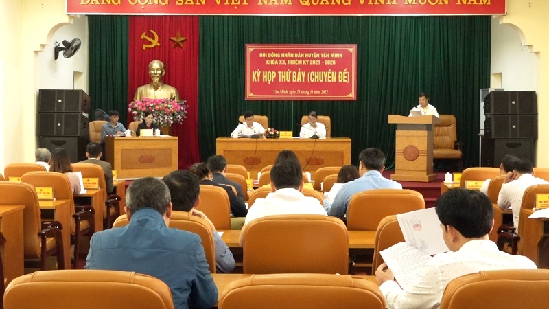 Kỳ họp thứ bảy HĐND huyện Yên Minh khóa  XX, nhiệm kỳ 2021-2026