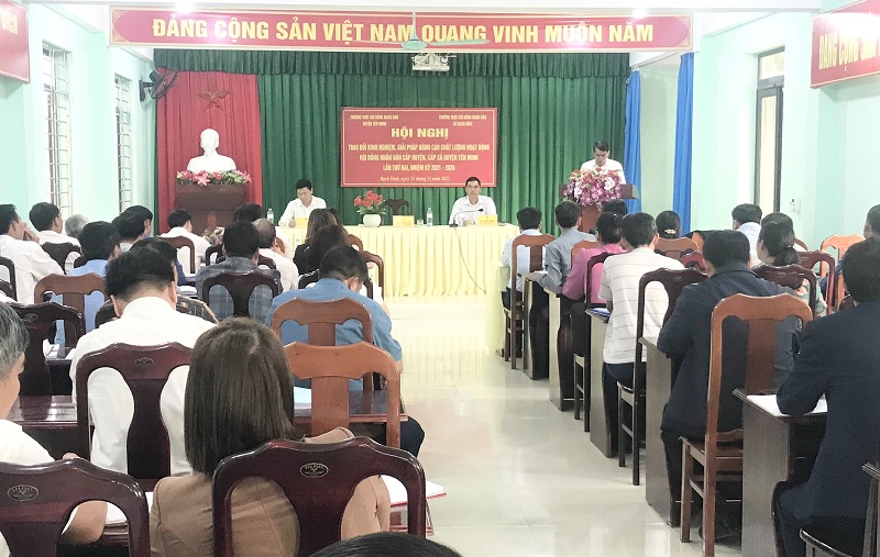 HĐND huyện Yên Minh tổ chức Hội nghị trao đổi kinh nghiệm hoạt động HĐND hai cấp huyện - xã lần thứ hai, nhiệm kỳ 2021-2026