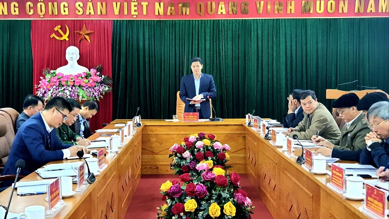 Đoàn công tác theo Quyết định số 575 của BTV Tỉnh ủy làm việc tại Yên Minh