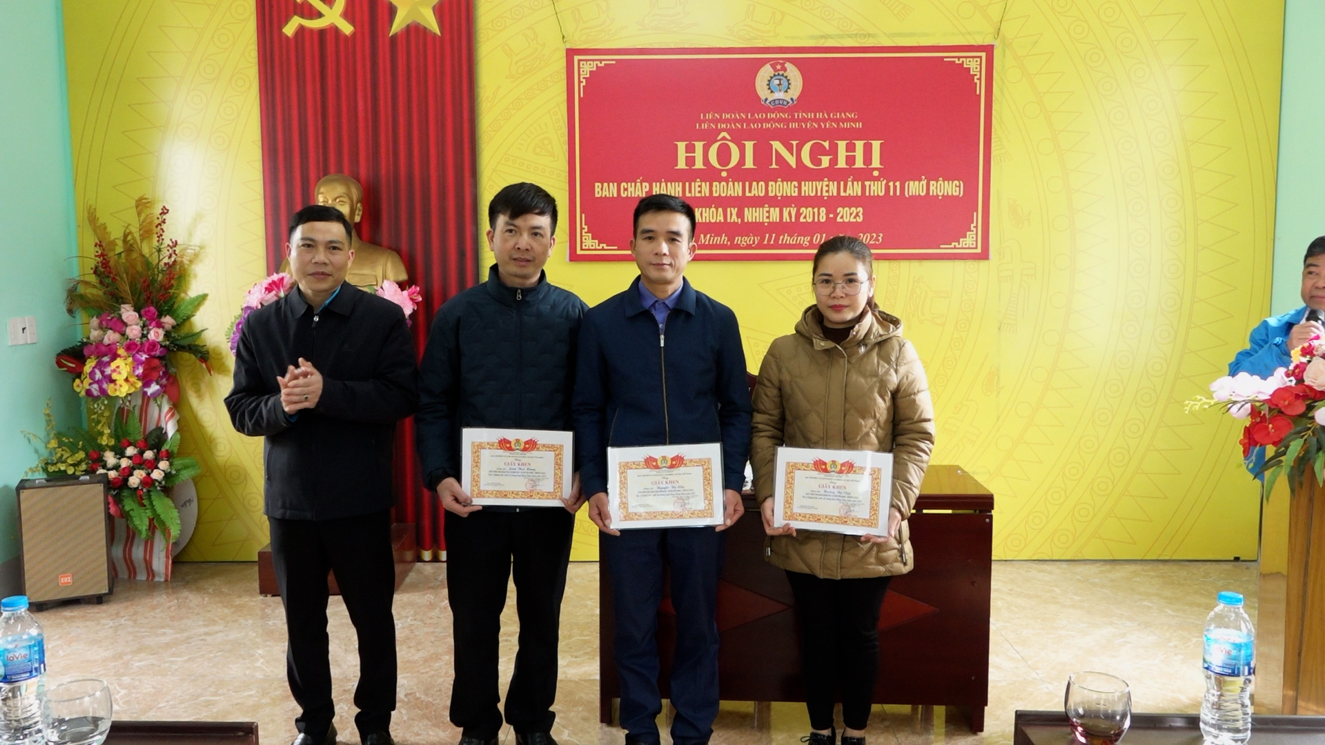 Liên đoàn lao động huyện Yên Minh tổng kết công tác năm 2022
