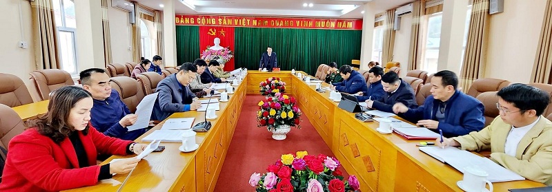 Yên Minh họp Ban chỉ đạo Đại hội các tổ chức chính trị- xã hội huyện giai đoạn 2022 - 2027