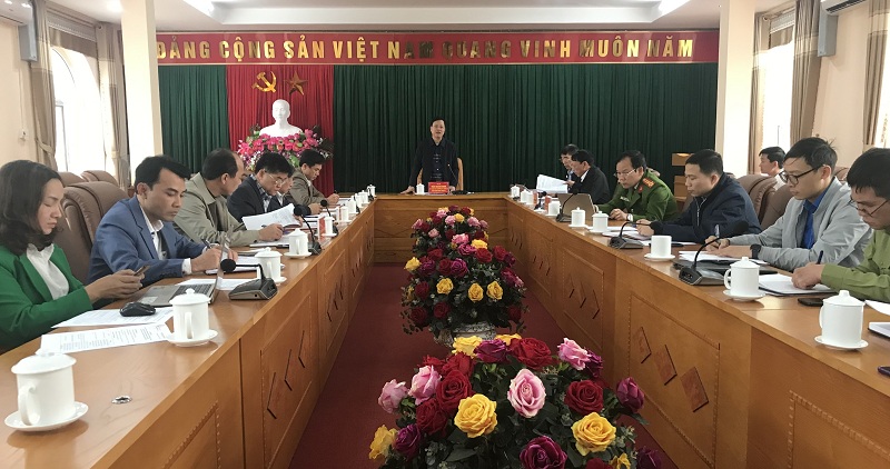 Chủ nhiệm UBKT Tỉnh ủy Trần Quang Minh làm việc tại huyện Yên Minh