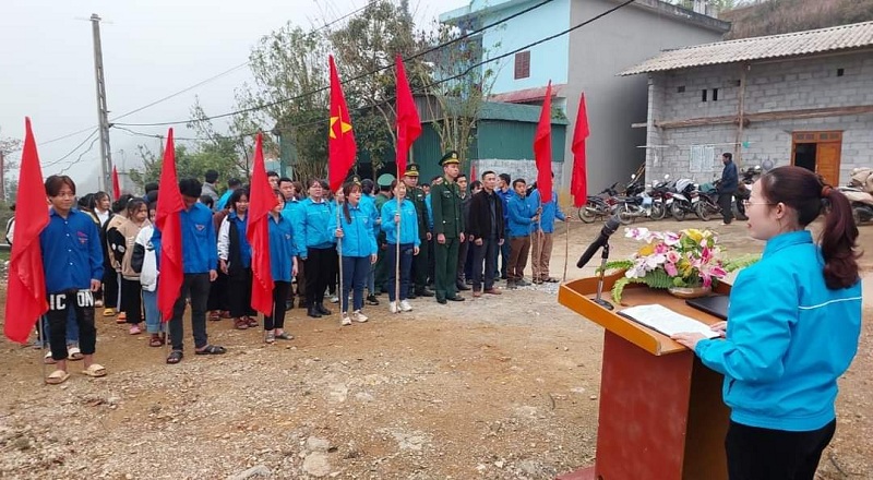 Huyện đoàn Yên Minh ra quân phát động tháng thanh niên năm 2023