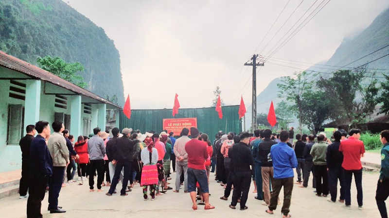 Trưởng Ban Tuyên giáo Tỉnh ủy Vũ Mạnh Hà dự lễ phát động phong trào Dân vận khéo tại xã Đường Thượng