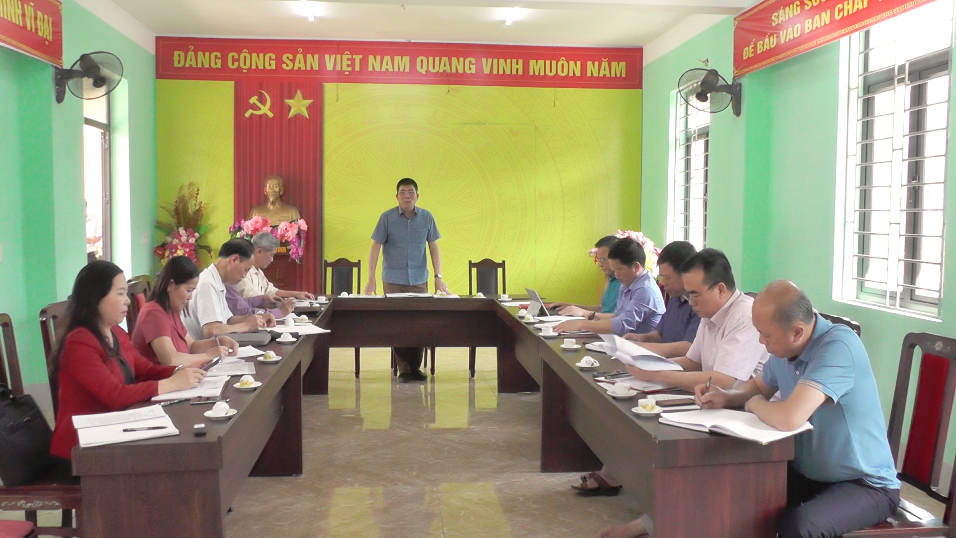 Ban đại diện Hội Người cao tuổi tỉnh làm việc tại Yên Minh