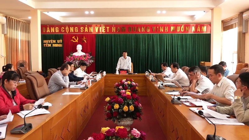 Yên Minh Họp BCĐ Đại hội các tổ chức chính trị xã hội huyện giai đoạn 2022-2027
