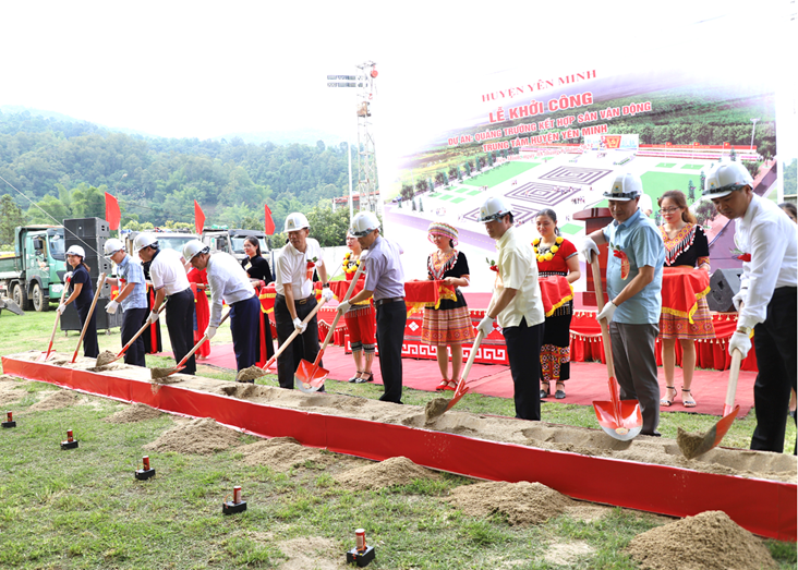 Yên Minh khởi công xây dựng Quảng trường kết hợp sân vận động trung tâm huyện