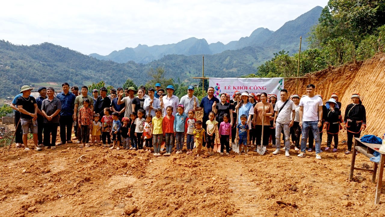 Xã Ngam La khởi công xây dựng điểm trường tại thôn Phiêng Chom