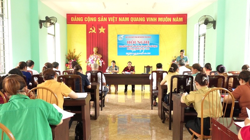 Hội nghị BCH Hội LHPN huyện Yên Minh lần thứ sáu khóa XVIII, nhiệm kỳ 2021-2026