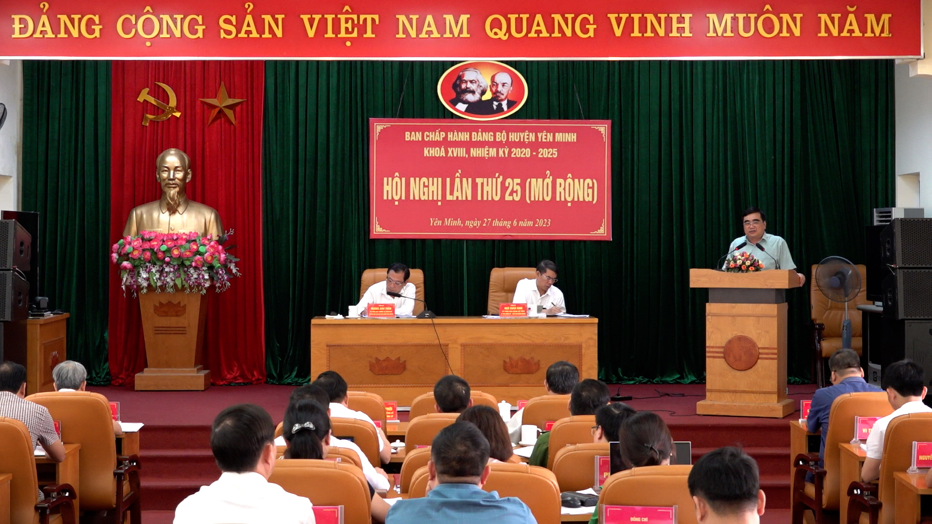 Yên Minh tổ chức hội nghị BCH Đảng bộ huyện lần thứ 25, khóa XVIII, nhiệm kỳ 2020-2025