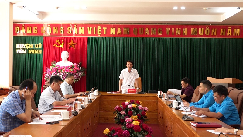 Yên Minh: Họp BCĐ Đại hội Công đoàn huyện lần thứ X, nhiệm kỳ 2023-2028