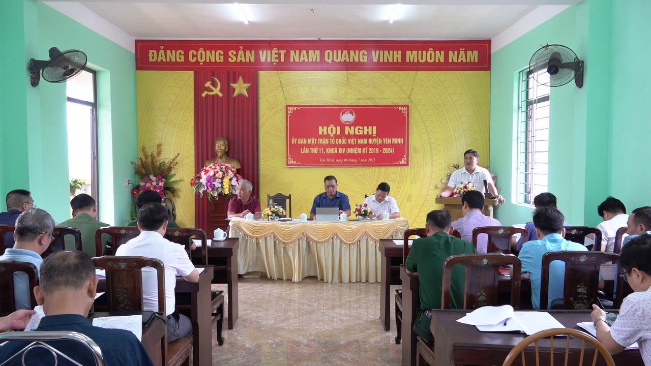 Hội nghị UBMTTQ huyện Yên Minh lần thứ 11 khóa XIV nhiệm kỳ 2019 - 2024