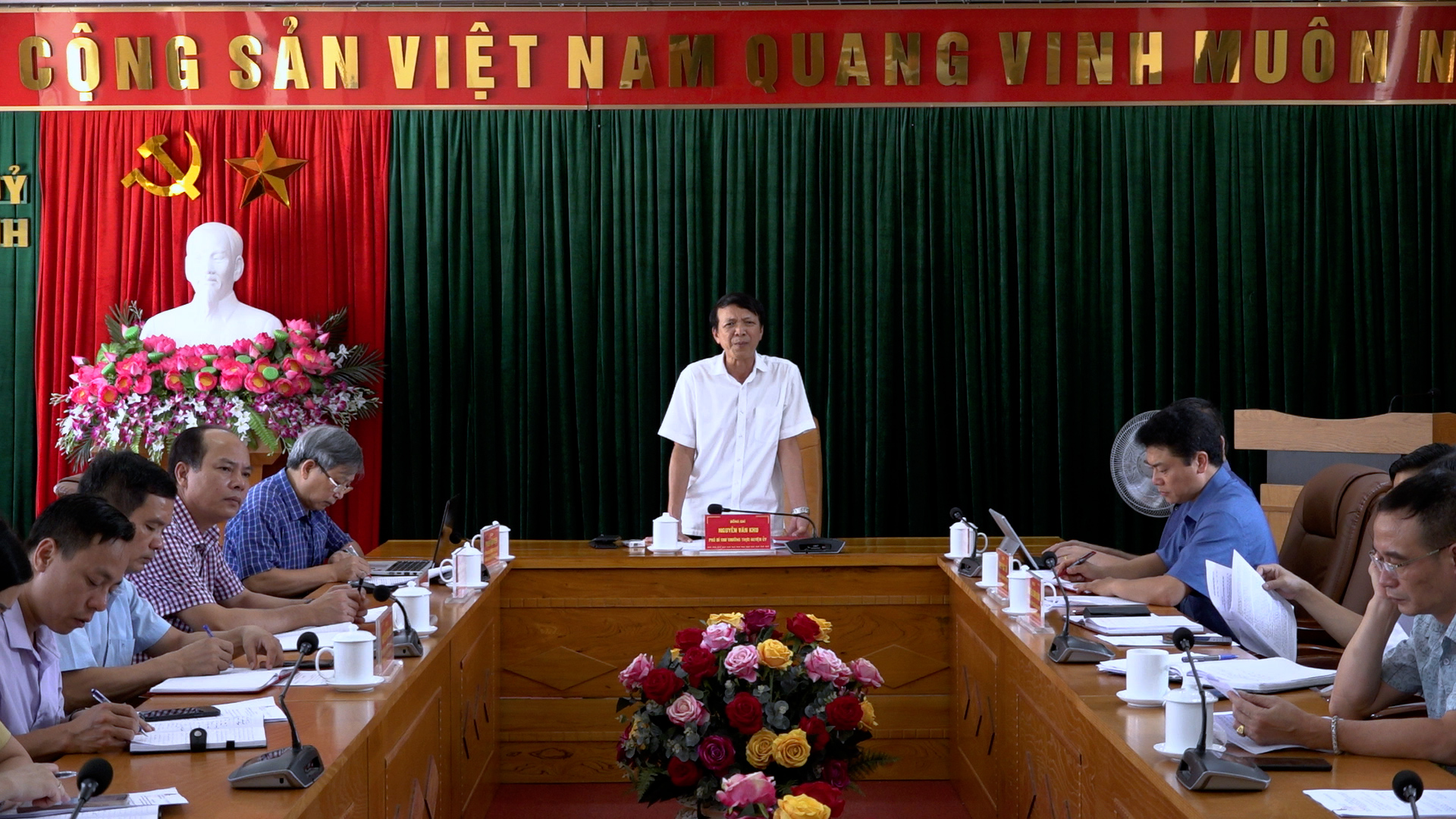 Yên Minh hop BCĐ cuộc vận động “Người Việt Nam ưu tiên dùng hàng Việt Nam”  và BCĐ quy chế dân chủ ở cơ sở